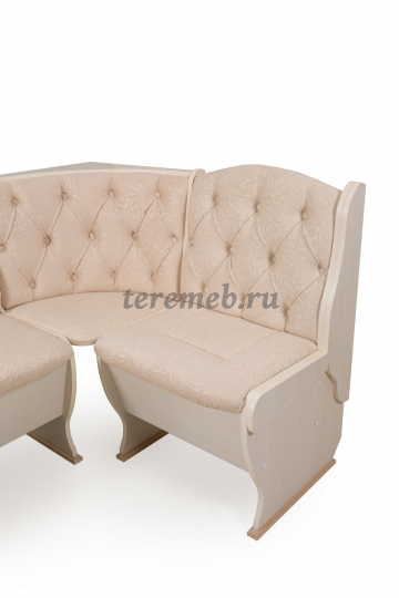 Кухонный уголок ОРХИДЕЯ-ЛЮКС - BIT000026, Артикул BIT000026, Размеры (ДхГхВ): диван:, (1500х1100) х 530 х 840 мм, стол:, 1000 х 580 х 750 мм, табурет:, 380 х 300 х 450 мм