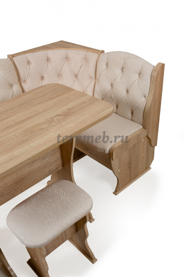 Кухонный уголок ОРХИДЕЯ-ЛЮКС (дуб сонома/карамель), цена 17600 руб. - фото товара, ракурс 2