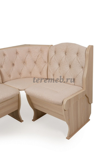 Кухонный уголок ОРХИДЕЯ-ЛЮКС - BIT000042, Артикул BIT000042, Размеры (ДхГхВ): диван:, (1500х1100) х 530 х 840 мм, стол:, 1000 х 580 х 750 мм, табурет:, 380 х 300 х 450 мм