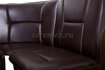 Кухонный уголок НАРЦИСС - BIT000067, Материалы: ЛДСП; ПВХ; Дерево; ДВП; ППУ; Экокожа, Цвет корпуса: Венге, Цвет обивки: экокожа Борнео умбер