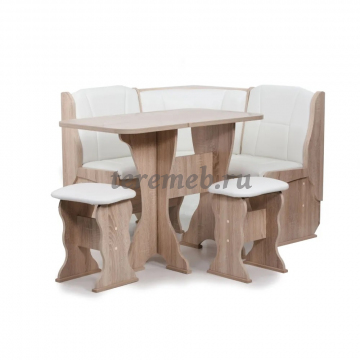 Кухонный уголок НАРЦИСС (дуб сонома/борнео милк), цена 14100 руб. - фото товара, ракурс 2