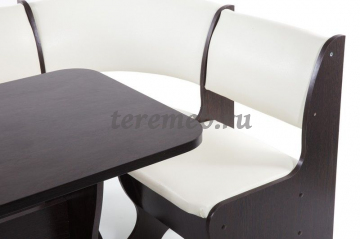 Кухонный уголок ТЮЛЬПАН - BIT000122, Артикул BIT000122, Размеры (ДхГхВ): диван:, (1350х1000) х 530 х 840 мм, стол:, 1000 х 580 х 750 мм, табурет:, 380 х 300 х 450 мм