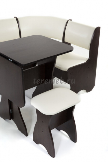 Кухонный уголок ТЮЛЬПАН-МИНИ (венге/борнео крем), цена 11100 руб. - фото товара, ракурс 2