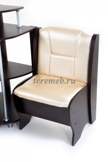 Кухонный уголок ЛОТОС - BIT000179, Артикул BIT000179, Размеры (ДхГхВ): диван:, (1500х1100) х 500 х 975 мм, стол:, 800 х 800 х 750 мм, табурет:, 350 х 350 х 450 мм