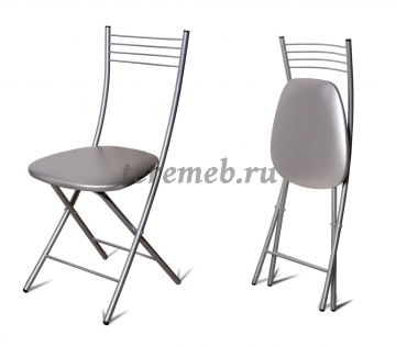 Стул ХЛОЯ СКЛАДНОЙ (серебро №116) - фото товара, ракурс 1
