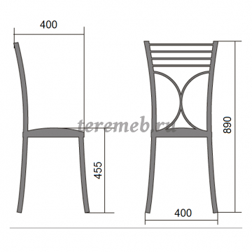 Стул ПРЕМЬЕР (металлик/темно-коричневый №221), цена 2050 руб. - фото товара, ракурс 2