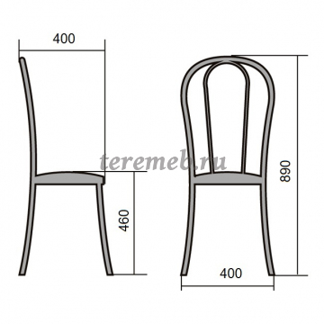 Стул РОМАШКА (металлик/темно-коричневый №221), цена 2050 руб. - фото товара, ракурс 2