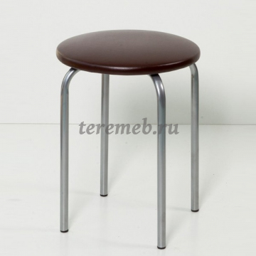 Табурет ЛОТОС (металлик/тёмно-коричневый №221) - фото товара, ракурс 1