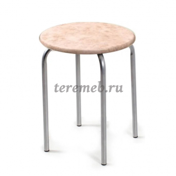 Табурет ЛОТОС (металлик/латте) - фото товара, ракурс 1