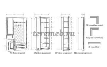 Прихожая ВЕРОНИКА к-4 - фото товара, ракурс 9