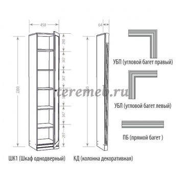 Прихожая ВЕРОНИКА к-8, Материалы: ЛДСП; МДФ; ПВХ; ДВП, Цвет: Бодега светлый/Ясень шимо светлый