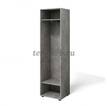 Шкаф для одежды Мини-Лайт МЛ-2 (дуб крафт золотой/ателье светлое), Артикул BIT000321, Размеры (ДхГхВ): 582 х 468 х 2170 мм