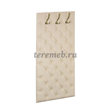 Мягкая панель-вешалка МИШЕЛЬ 750 (борнео крем) - фото товара, ракурс 1