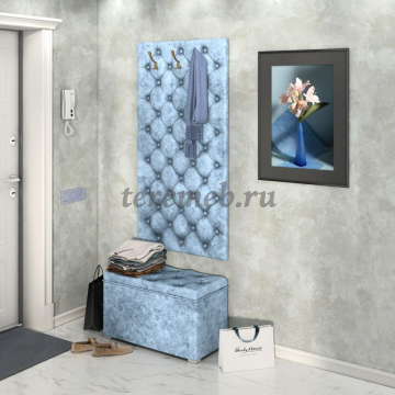 Мягкая панель-вешалка МИШЕЛЬ 750 (лагуна), цена 8200 руб. - фото товара, ракурс 2