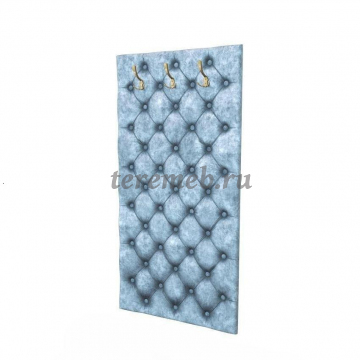 Мягкая панель-вешалка МИШЕЛЬ 750 (лагуна) - фото товара, ракурс 1