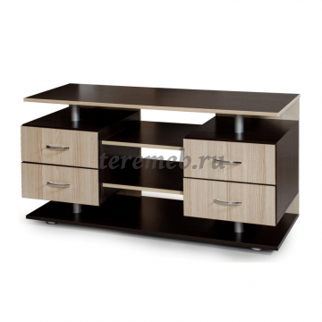 Тумба под ТВ Бител ТВ-1 (венге/ясень шимо светлый) - фото товара, ракурс 1