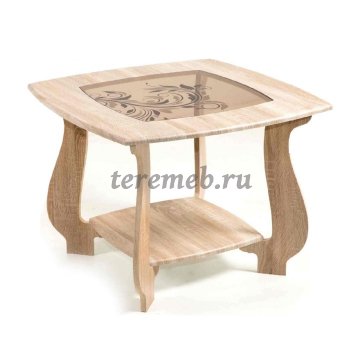 Стол журнальный СЖ-22 с рисунком Р3 (дуб сонома) - фото товара, ракурс 1