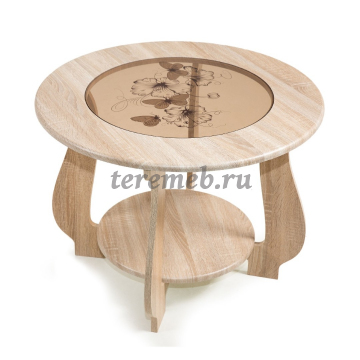 Стол журнальный СЖ-24 с рисунком Р2 (дуб сонома), цена 5650 руб. - фото товара, ракурс 2