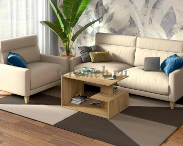 Стол журнальный СЖ-4 (дуб крафт золотой) - фото товара, ракурс 1