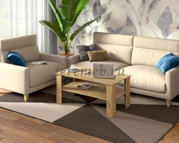 Стол журнальный СЖ-5 (дуб крафт золотой) - фото товара, ракурс 1