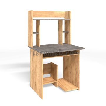 Стол компьютерный СК-5 Бител (дуб крафт золотой/ателье светлый), Артикул BIT000440, Размеры (ДхГхВ): 800 х 630 х 1380 мм