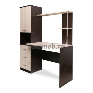 Стол компьютерный СК-8 Бител (венге/ясень шимо светлый), цена 8800 руб. - фото товара, ракурс 2