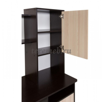 Стол компьютерный СК-9 Бител (венге/ясень шимо светлый), Артикул BIT000443, Размеры (ДхГхВ): 1335 х 550 х 1680 мм