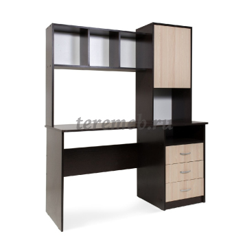 Стол компьютерный СК-9 Бител (венге/ясень шимо светлый) - фото товара, ракурс 1