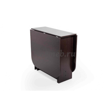 Стол-книжка №1 (венге), Артикул BIT000448, Размеры (ДхГхВ): в сложенном виде:, 805 х 315 х 750 мм, в разложенном виде:, 1600 х 805 х 750 мм