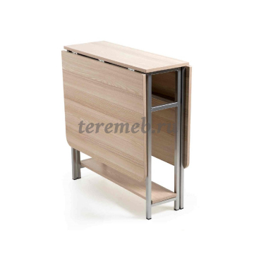 Стол-книжка №3 (ясень шимо светлый), Артикул BIT000454, Размеры (ДхГхВ): в сложенном виде:, 740 х 290 х 780 мм, в разложенном виде:, 1340 х 740 х 780 мм