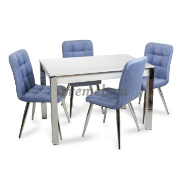 Стол обеденный МИЛАН-1 (хром/бодега светлый), цена 10350 руб. - фото товара, ракурс 2