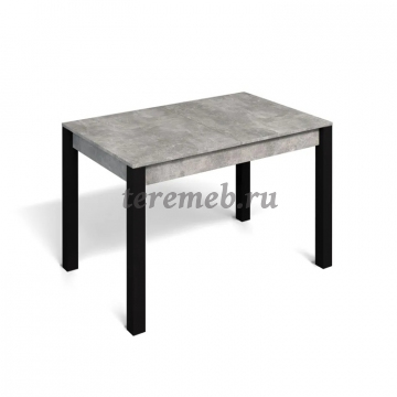 Стол обеденный раздвижной МИЛАН-3 (чёрный/ателье светлое), цена 12400 руб. - фото товара, ракурс 2