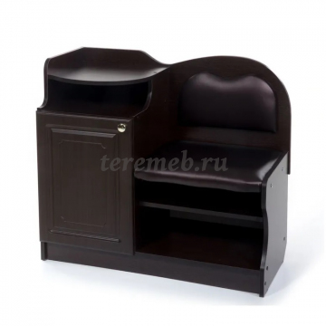 Банкетка №1 (венге/тёмно-коричневый №221) - фото товара, ракурс 1