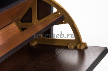 Обувница МС-1 (венге/темно-коричневый №221), Материалы: ЛДСП; ПВХ; ДВП; ППУ; Экокожа; Пластик, Цвет корпуса: Венге, Цвет обивки: экокожа Тёмно-коричневый №221