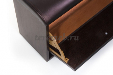 Обувница МС-1 (венге/темно-коричневый №221), Артикул BIT000522, Размеры (ДхГхВ): 624 х 295 х 460 мм