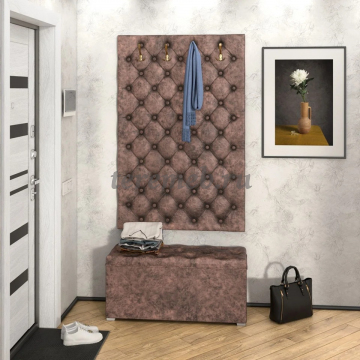 Пуф МИШЕЛЬ 950 (коньяк), Артикул BIT000577, Размеры (ДхГхВ): 970 х 370 х 450 мм