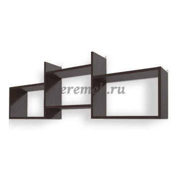 Полка навесная Кубик-6 (венге) - фото товара, ракурс 1