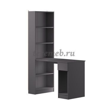 Шкаф комбинированный Лайт 10.01 (тёмно-серый) - фото товара, ракурс 1