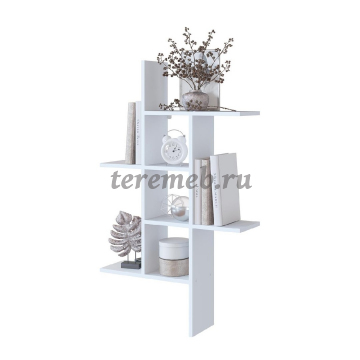 Полка навесная ПК-6 (белый шагрень), цена 1850 руб. - фото товара, ракурс 2