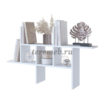 Полка навесная ПК-6 (белый шагрень) - фото товара, ракурс 1