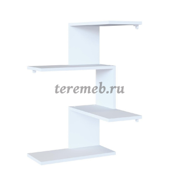 Полка угловая ПК-7 (белый шагрень), цена 1250 руб. - фото товара, ракурс 2