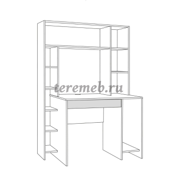 Стол компьютерный Комфорт 12.71 (антрацит/тёмно-серый), Артикул СК-4567, Размеры (ДхГхВ): 1167 х 602 х 1654 мм