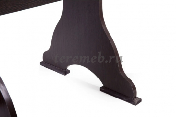 Стол-книжка обеденный СКР-1 (венге), Артикул С-4610, Размеры (ДхГхВ): в сложенном виде:, 625 х 580 х 760 мм, в разложенном виде:, 1000 х 580 х 760 мм