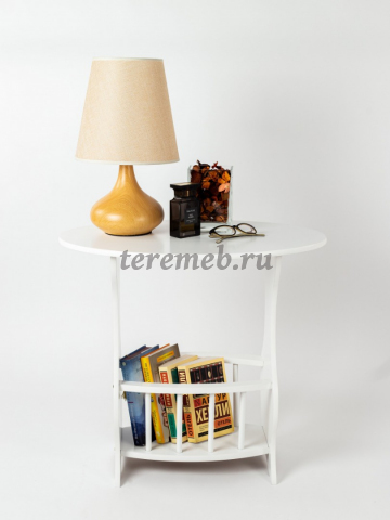 Стол журнальный с газетницей JW110A (белый) - фото товара, ракурс 1