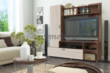 Стенка Аллегро вариант 8 (ясень шимо темный/ясень шимо светлый) - фото товара, ракурс 1