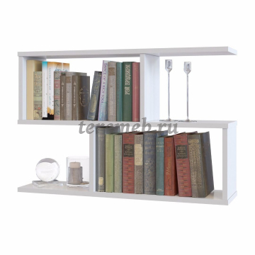 Полка навесная ПК-2 (белый шагрень) - фото товара, ракурс 1