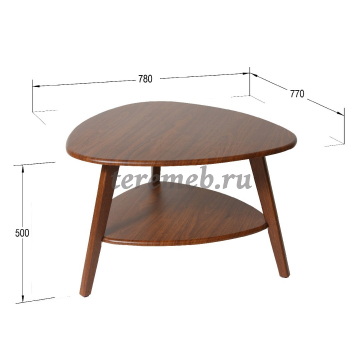 Стол журнальный Бруклин (орех), цена 6250 руб. - фото товара, ракурс 2