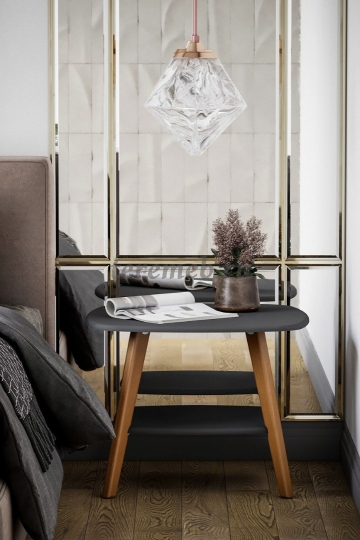 Стол журнальный Хадсон (дуб светлый/графит) - фото товара, ракурс 1