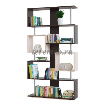 Стеллаж СТ-2 Сокол (венге/дуб беленый) - фото товара, ракурс 1