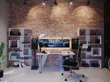 Стеллаж СТ-2 Сокол (белый), Артикул С-4667, Размеры (ДхГхВ): 988 х 268 х 1810 мм